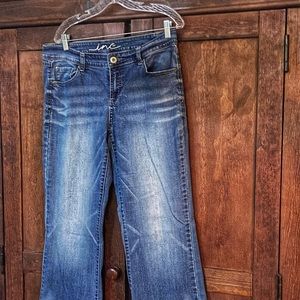 INC denim jeans flare fit size 12